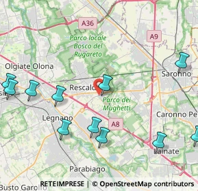 Mappa Viale Marco Polo Ovest, 20027 Rescaldina MI, Italia (5.56083)