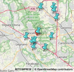 Mappa Viale Marco Polo Ovest, 20027 Rescaldina MI, Italia (3.50091)