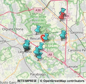 Mappa Viale Marco Polo Ovest, 20027 Rescaldina MI, Italia (3.38059)