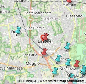 Mappa Via San Carlo, 20851 Lissone MB, Italia (3.16)