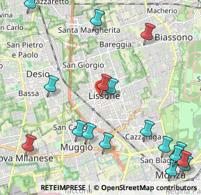 Mappa Via San Carlo, 20851 Lissone MB, Italia (2.80529)