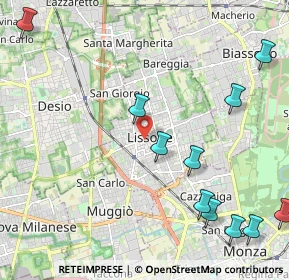 Mappa Via San Carlo, 20851 Lissone MB, Italia (2.75909)