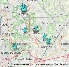 Mappa Via San Carlo, 20851 Lissone MB, Italia (3.82)
