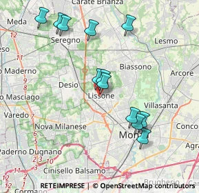 Mappa Via San Carlo, 20851 Lissone MB, Italia (3.81083)