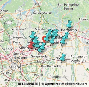 Mappa Via dei Pini, 20874 Busnago MB, Italia (8.77059)