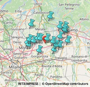 Mappa Via dei Pini, 20874 Busnago MB, Italia (10.4305)