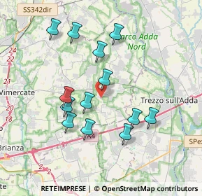 Mappa Via dei Pini, 20874 Busnago MB, Italia (3.45846)