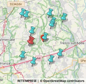 Mappa Via dei Pini, 20874 Busnago MB, Italia (3.69643)