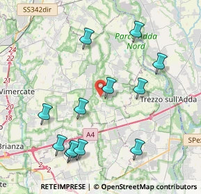 Mappa Via dei Pini, 20874 Busnago MB, Italia (4.32833)