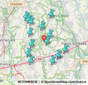 Mappa Via dei Pini, 20874 Busnago MB, Italia (3.42933)