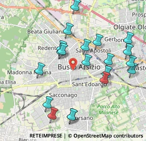 Mappa 21052 Busto Arsizio VA, Italia (2.067)
