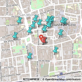Mappa Via Luigi Einaudi, 21052 Busto Arsizio VA, Italia (0.222)