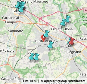 Mappa 21052 Busto Arsizio VA, Italia (5.01429)