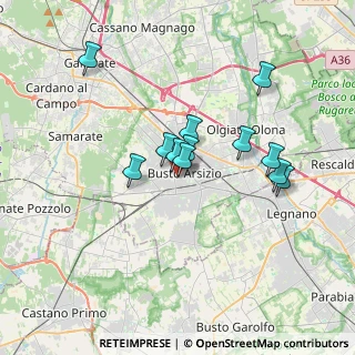 Mappa 21052 Busto Arsizio VA, Italia (2.8675)