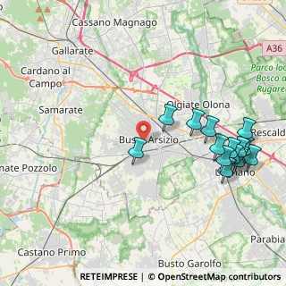Mappa 21052 Busto Arsizio VA, Italia (4.682)