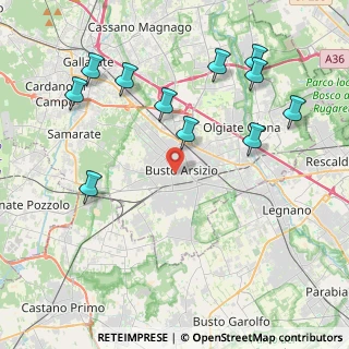 Mappa 21052 Busto Arsizio VA, Italia (4.64545)