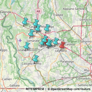 Mappa 21052 Busto Arsizio VA, Italia (5.08538)