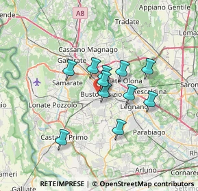Mappa 21052 Busto Arsizio VA, Italia (4.89545)