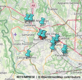 Mappa 21052 Busto Arsizio VA, Italia (5.63846)