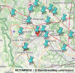 Mappa 21052 Busto Arsizio VA, Italia (8.6555)