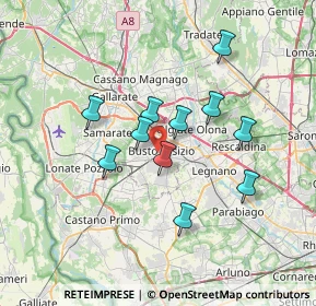 Mappa 21052 Busto Arsizio VA, Italia (5.82636)