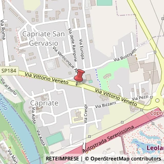 Mappa Via Vittorio Veneto, 36, 24042 Capriate San Gervasio, Bergamo (Lombardia)