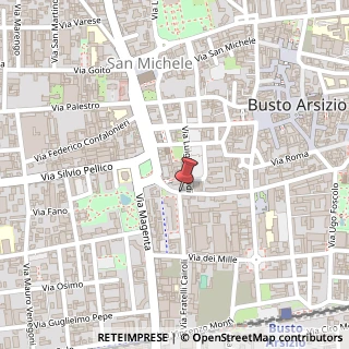 Mappa Via cairoli fratelli 3, 21052 Busto Arsizio, Varese (Lombardia)