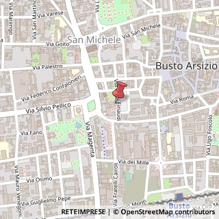 Mappa Via Luigi Einaudi, 3, 21052 Busto Arsizio, Varese (Lombardia)