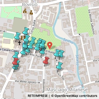 Mappa Via Toti, 20813 Bovisio-Masciago MB, Italia (0.12174)