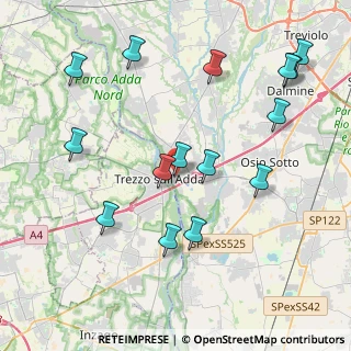 Mappa Via Vittorio Veneto, 24042 Capriate San Gervasio BG, Italia (4.51667)