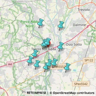 Mappa Via Vittorio Veneto, 24042 Capriate San Gervasio BG, Italia (3.18462)