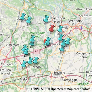 Mappa Via Vittorio Veneto, 24042 Capriate San Gervasio BG, Italia (7.22789)