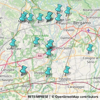 Mappa Via Vittorio Veneto, 24042 Capriate San Gervasio BG, Italia (9.6855)