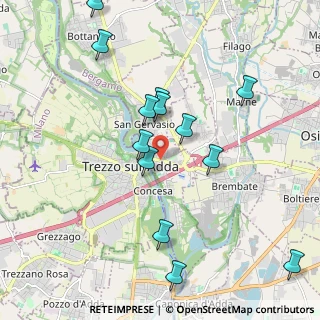 Mappa Piazza Dante Paci, 24042 Capriate San Gervasio BG, Italia (2.07308)