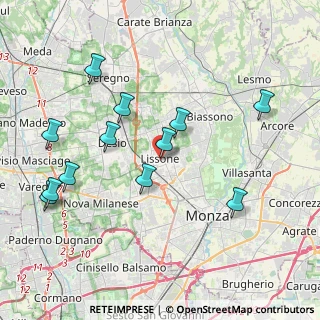 Mappa Via Giuseppe Garibaldi, 20035 Lissone MB, Italia (4.20917)