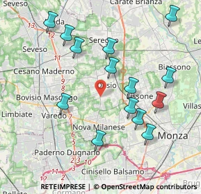 Mappa Via Pietro da Desio, 20832 Desio MB, Italia (4.08929)