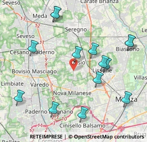 Mappa Via Pietro da Desio, 20832 Desio MB, Italia (4.60857)