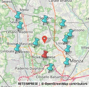 Mappa Via Pietro da Desio, 20832 Desio MB, Italia (4.22333)