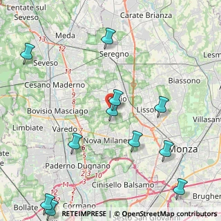 Mappa Via Pietro da Desio, 20832 Desio MB, Italia (5.37545)