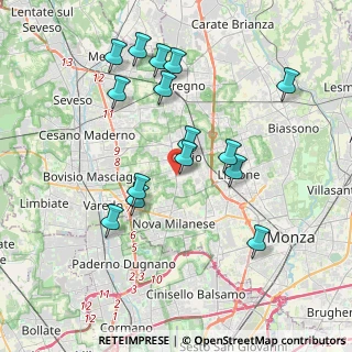 Mappa Via Pietro da Desio, 20832 Desio MB, Italia (3.78467)