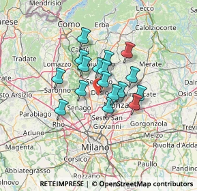 Mappa Via Pietro da Desio, 20832 Desio MB, Italia (9.05059)