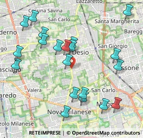 Mappa Via Pietro da Desio, 20832 Desio MB, Italia (2.22)