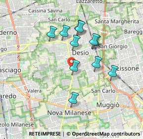 Mappa Via Pietro da Desio, 20832 Desio MB, Italia (1.55545)