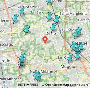 Mappa Via Pietro da Desio, 20832 Desio MB, Italia (2.669)