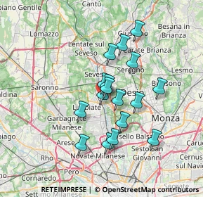 Mappa , 20813 Bovisio-Masciago MB, Italia (5.58176)