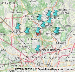 Mappa , 20813 Bovisio-Masciago MB, Italia (6.32636)