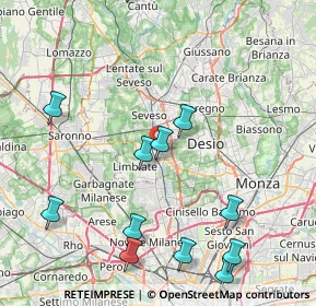 Mappa , 20813 Bovisio-Masciago MB, Italia (9.76333)