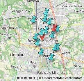 Mappa , 20813 Bovisio-Masciago MB, Italia (1.296)