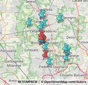 Mappa , 20813 Bovisio-Masciago MB, Italia (2.93125)