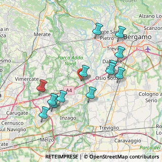Mappa Via Antonio Rosmini, 20056 Trezzo sull'Adda MI, Italia (7.70462)